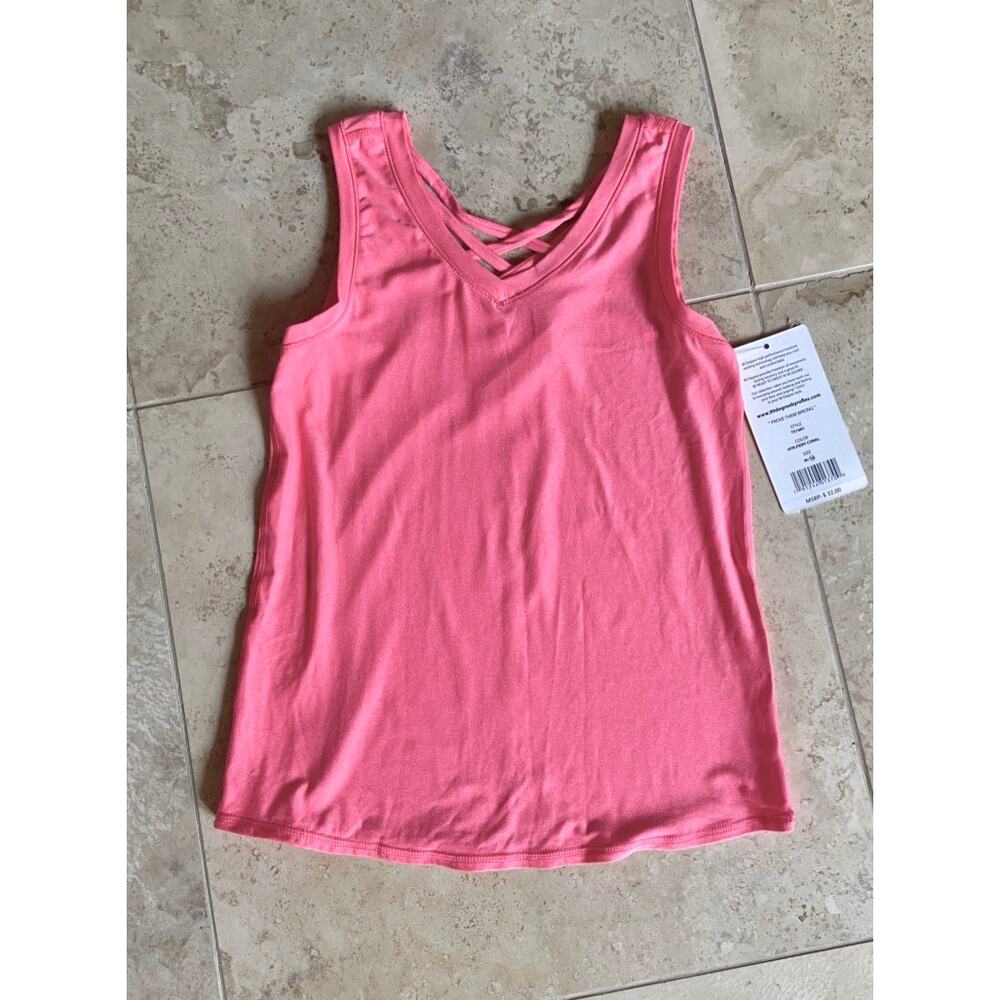 90 Degree by Reflex girls pink athletic tank top  M/10